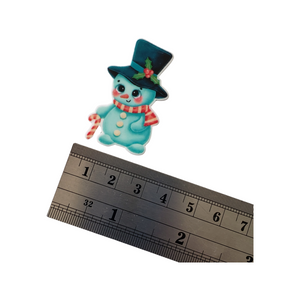 2pc Snowman Planar Resin