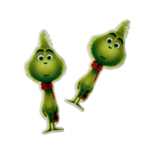 2pc Christmas Grinch Planar Resin