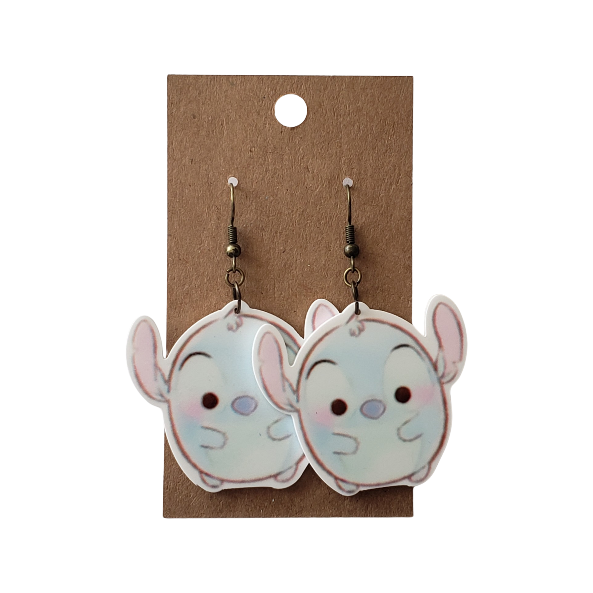 Blue Alien Drop Earrings