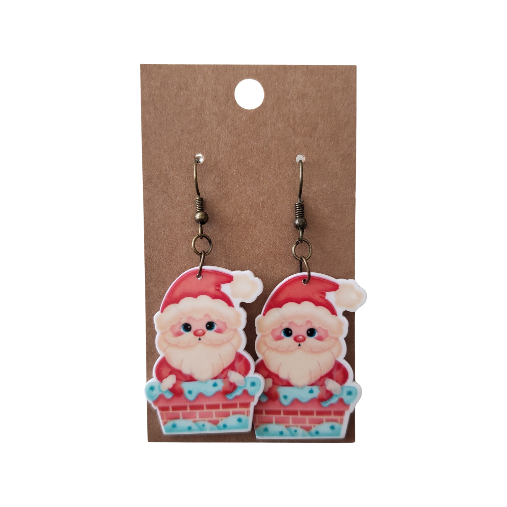 Chimney Santa Drop Earrings