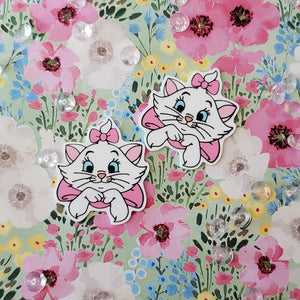 2pc Pink Cat Planar Resin