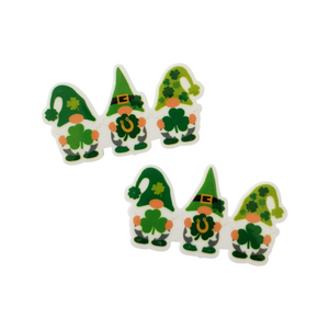 2pc St. Patricks Day Gnome Planar Resin