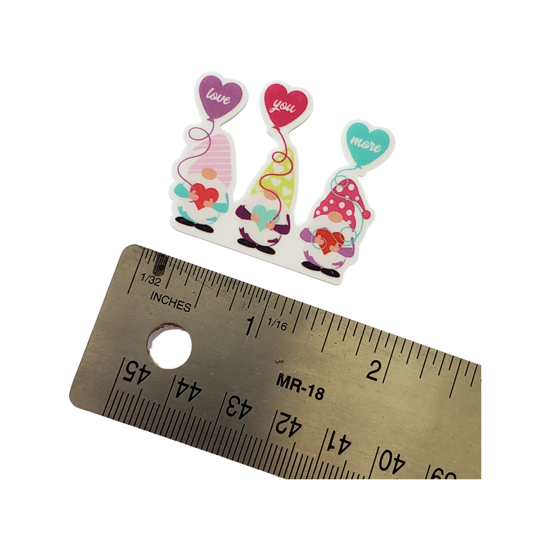 2pc Valentines Day Gnome Planar Resin