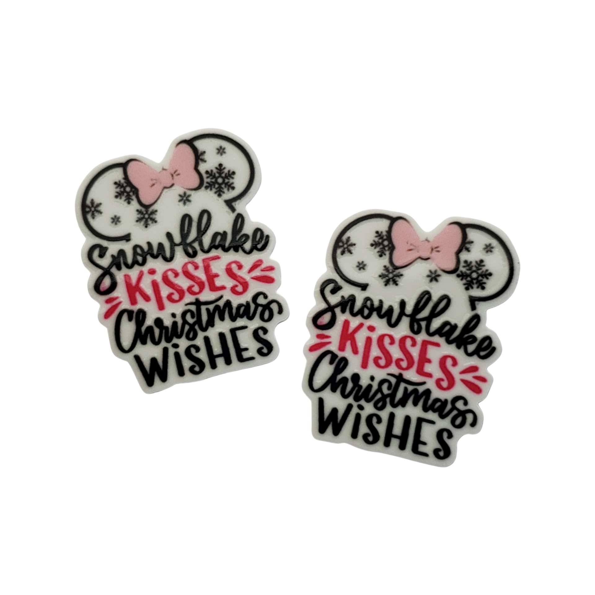 2pc Christmas Mouse Planar Resin