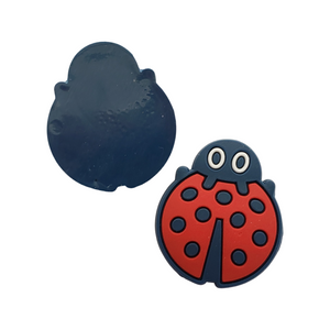 2pc Lady Bug Soft PVC Resin