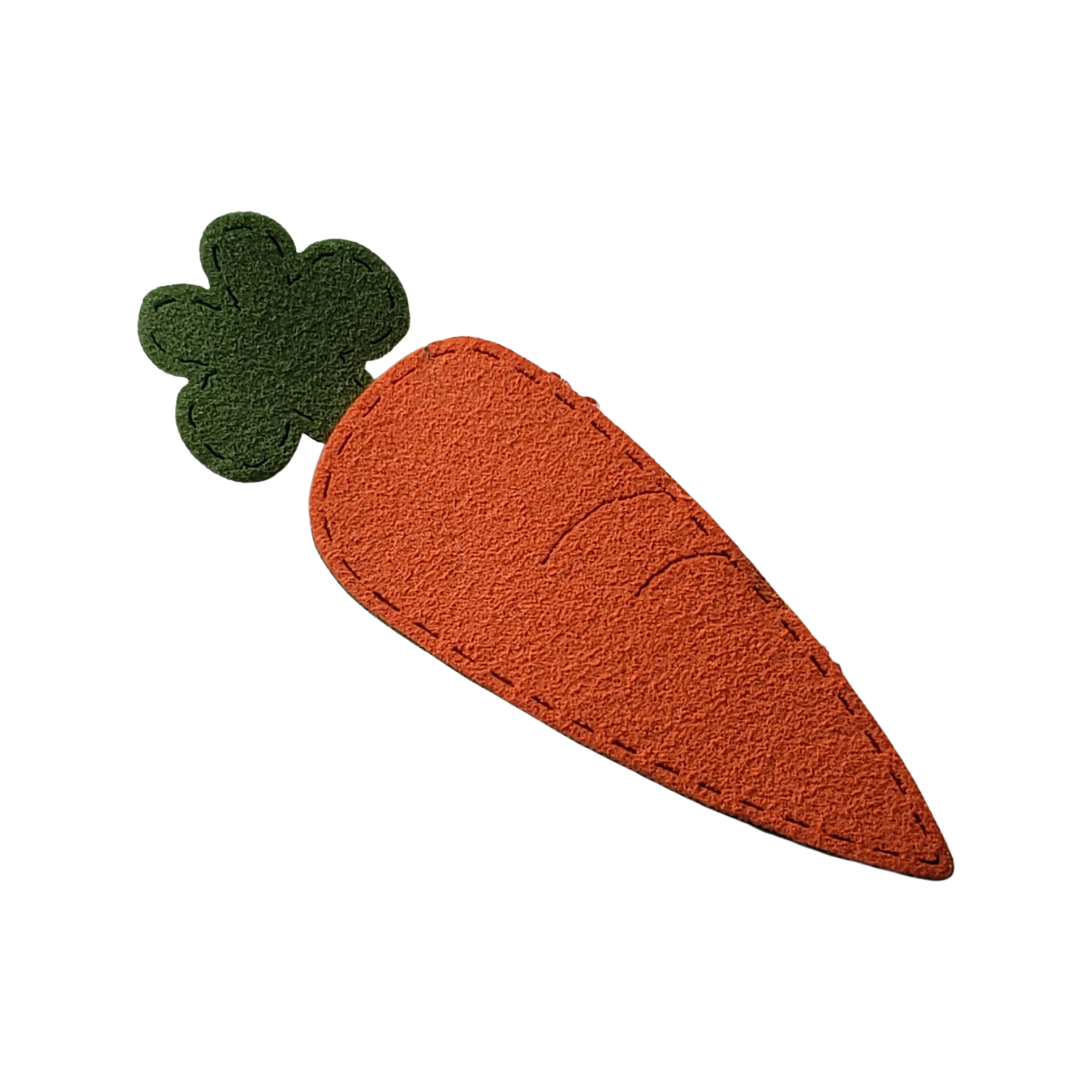 Velvet Fabric Padded Carrot Appliques