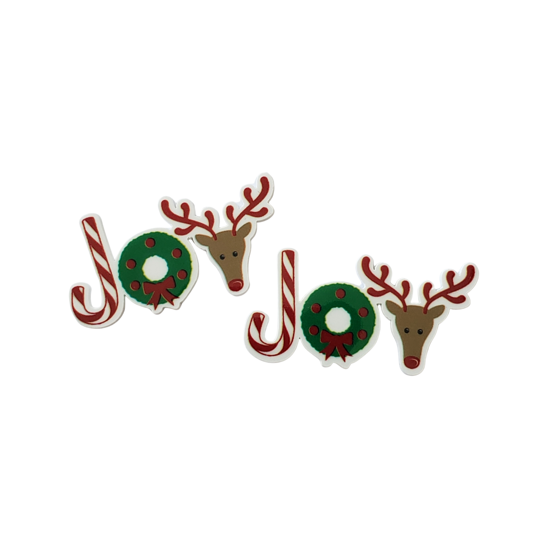 2pc Christmas Joy Planar Resin