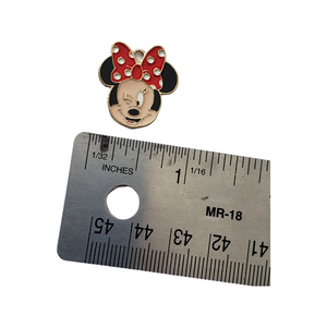 Enamel Miss Mouse Metal Charm