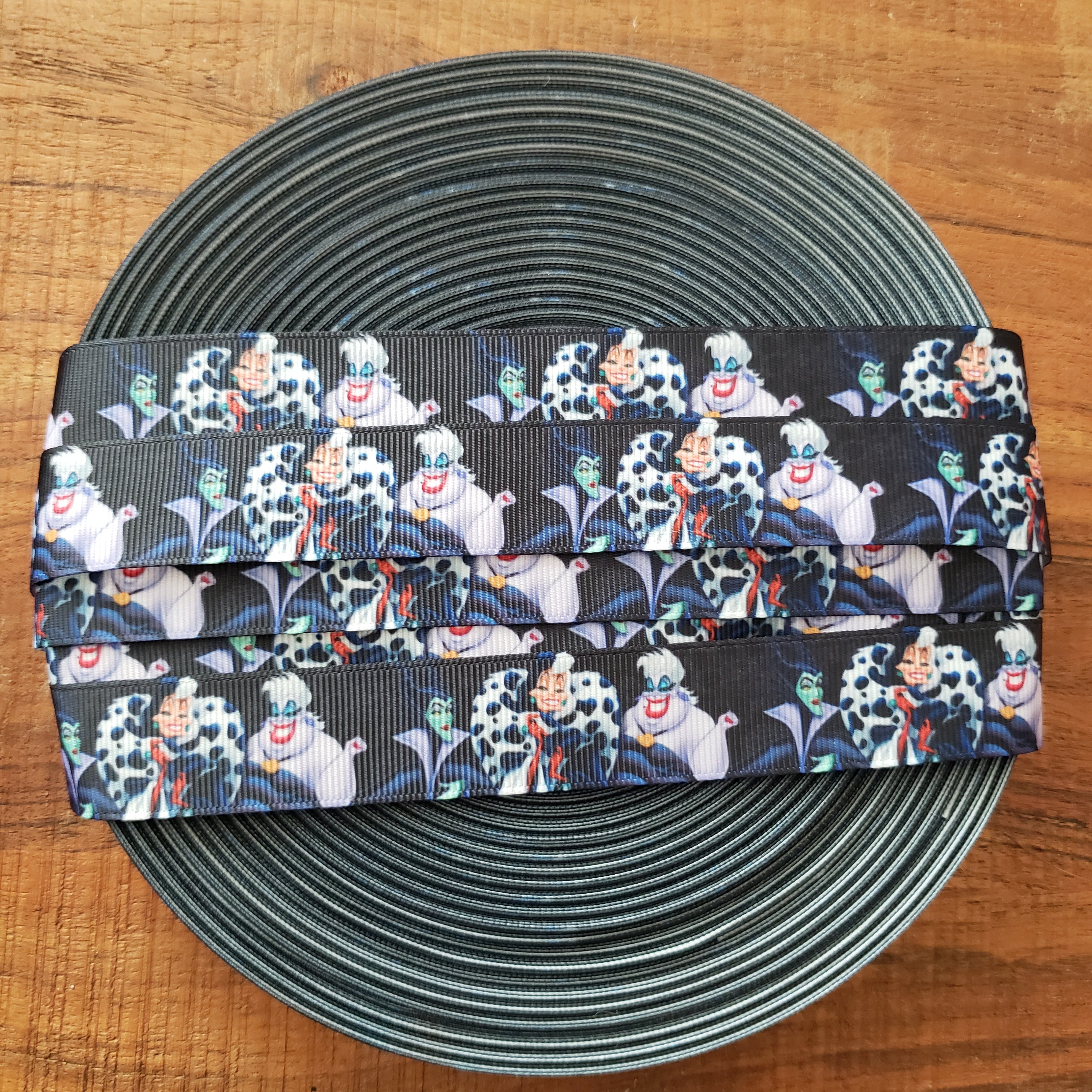 1" Villians Printed Grosgrain Ribbon