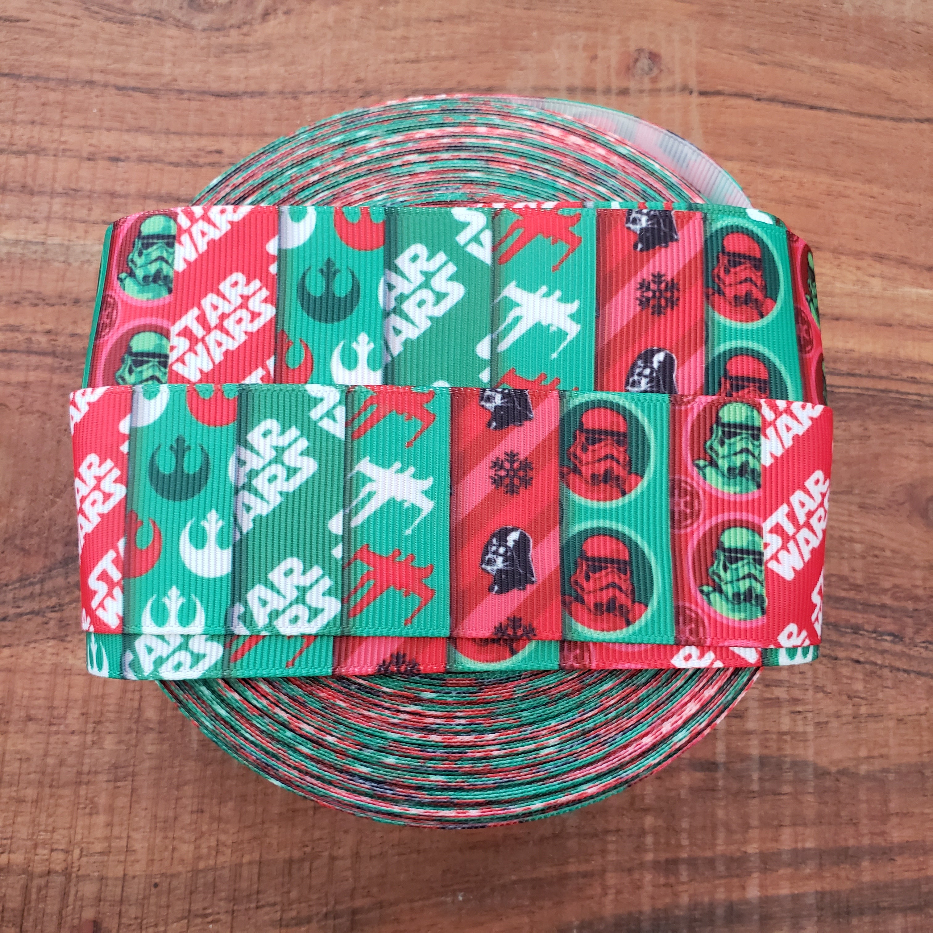 1.5" Christmas Printed Grosgrain Ribbon