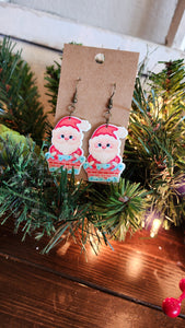 Chimney Santa Drop Earrings