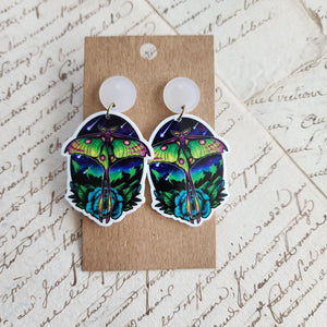 Luna Moth Earrings