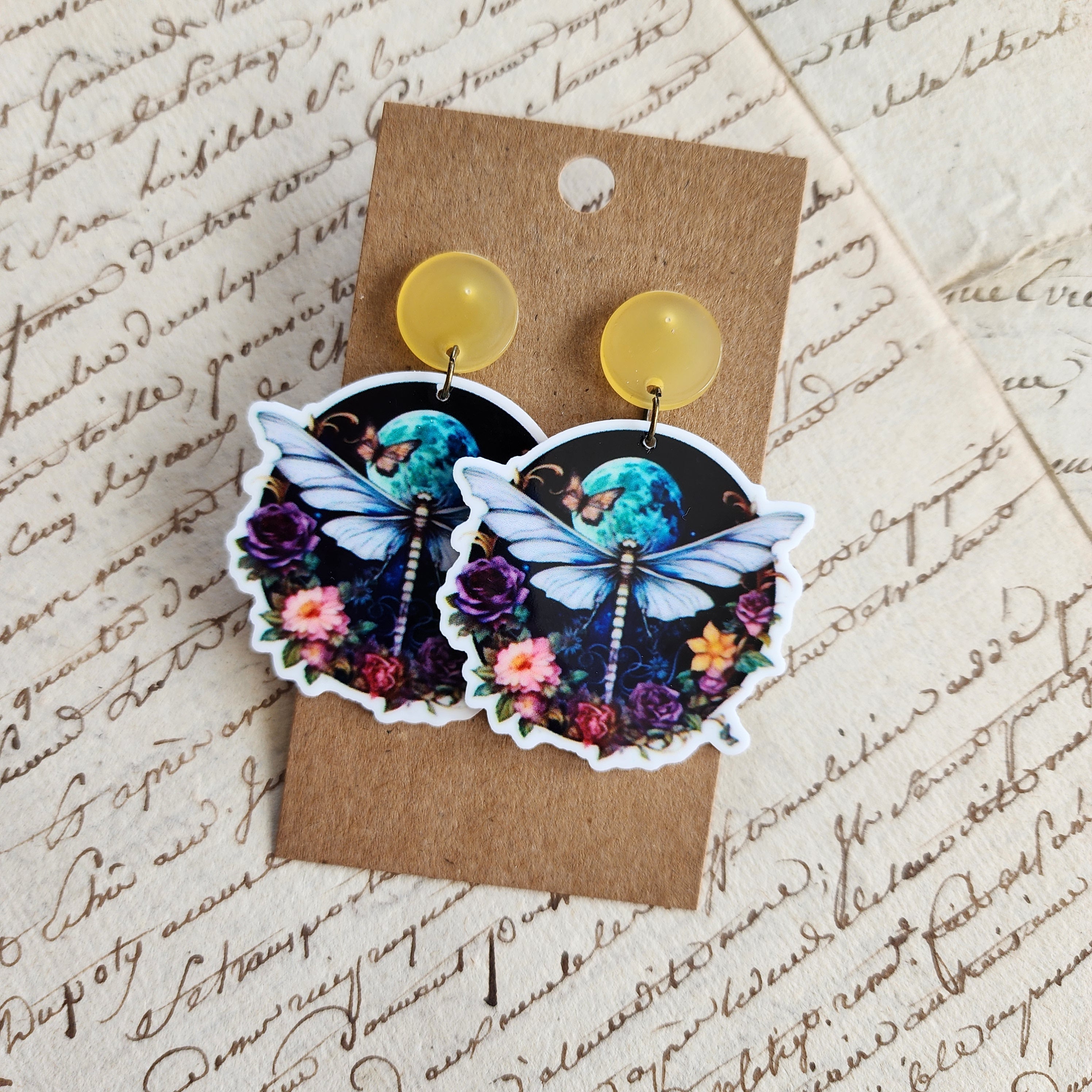 Moonlight Moth Earrings