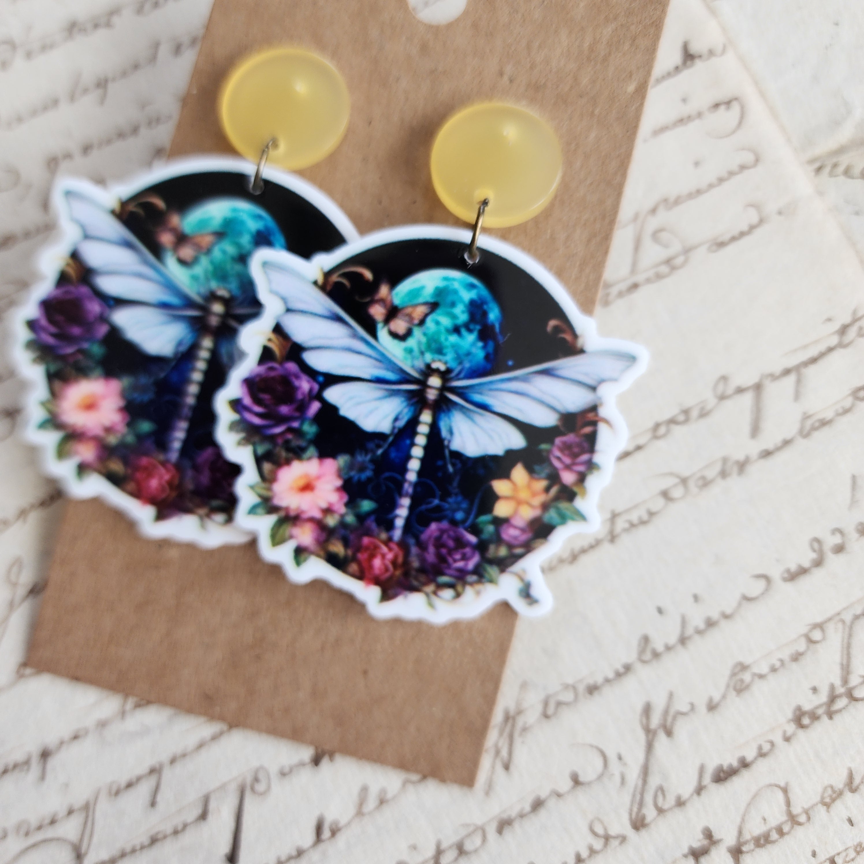 Moonlight Moth Earrings