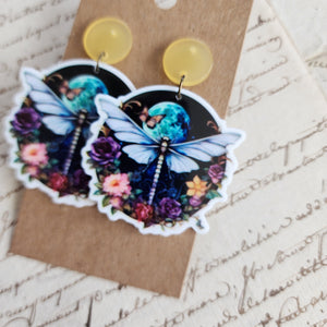 Moonlight Moth Earrings