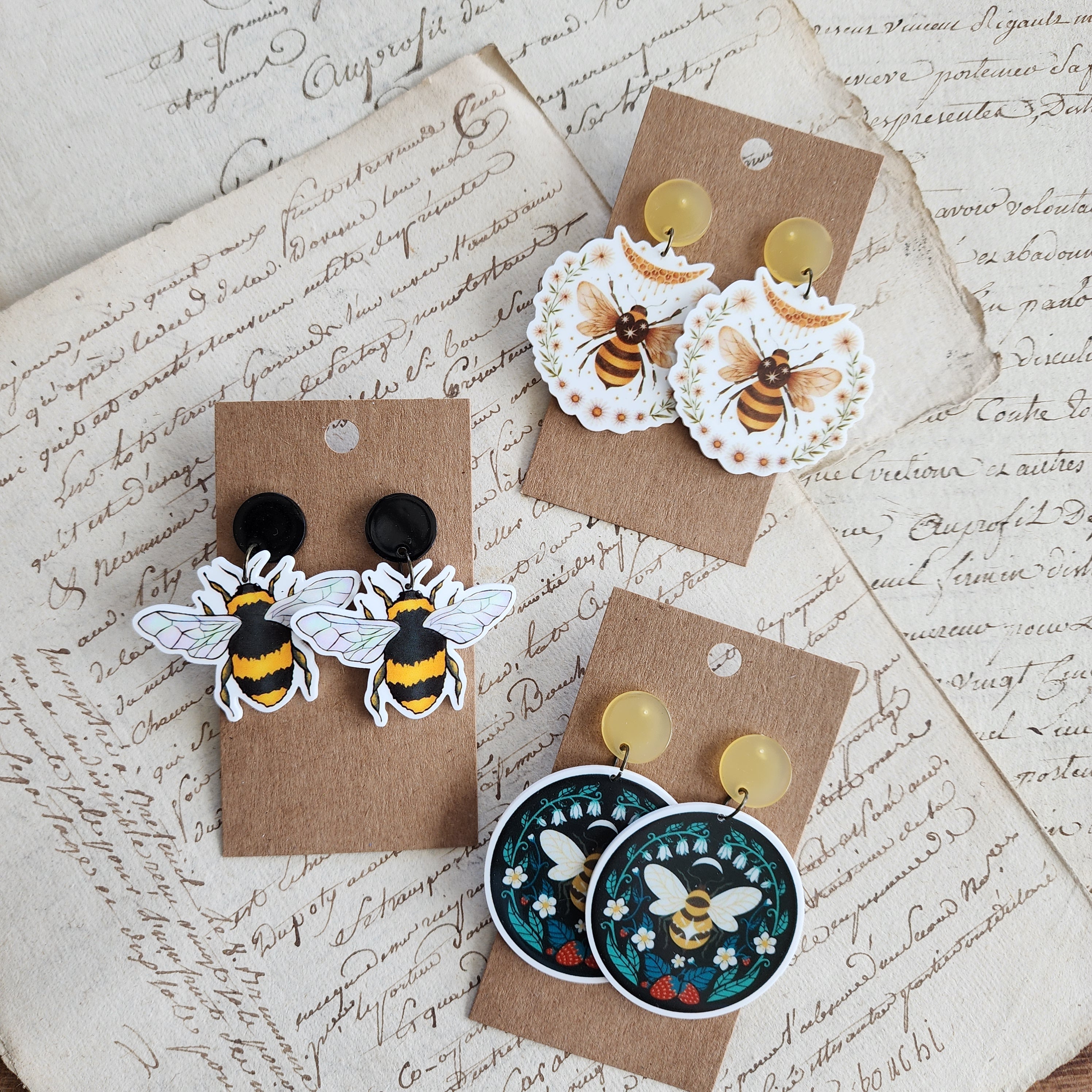 Bumble Bee Earrings