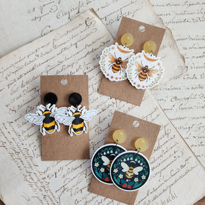 Bumble Bee Earrings