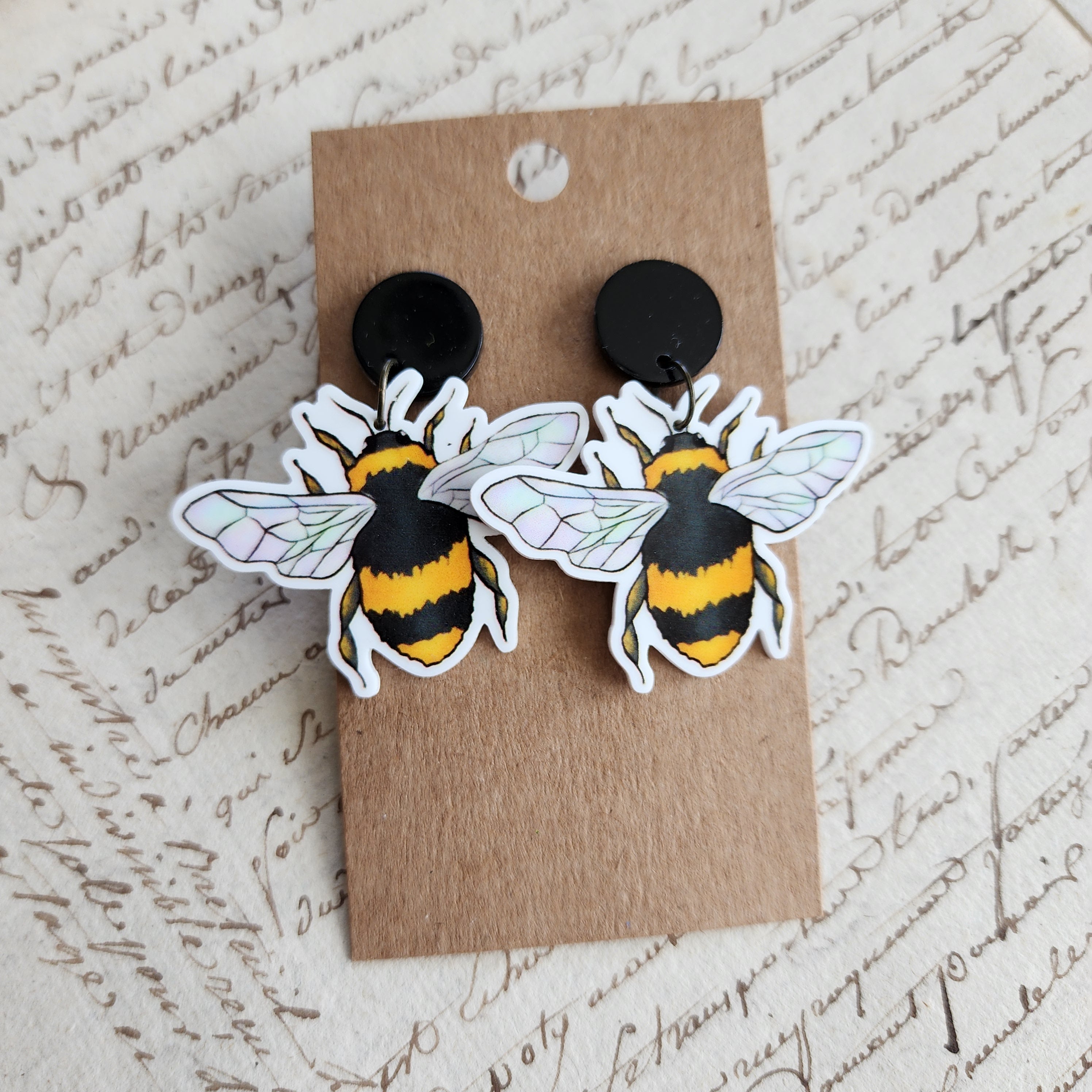 Bumble Bee Earrings