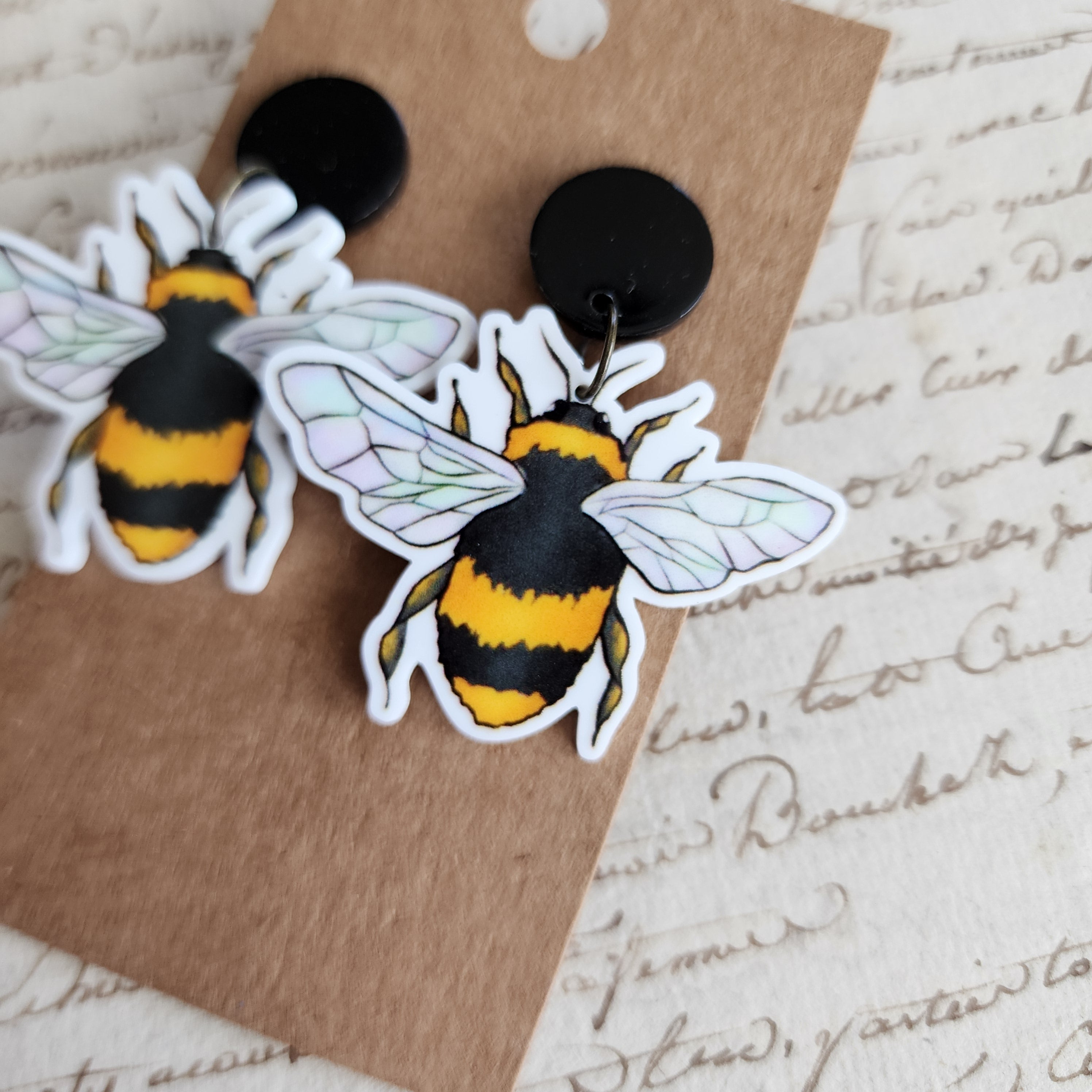 Bumble Bee Earrings
