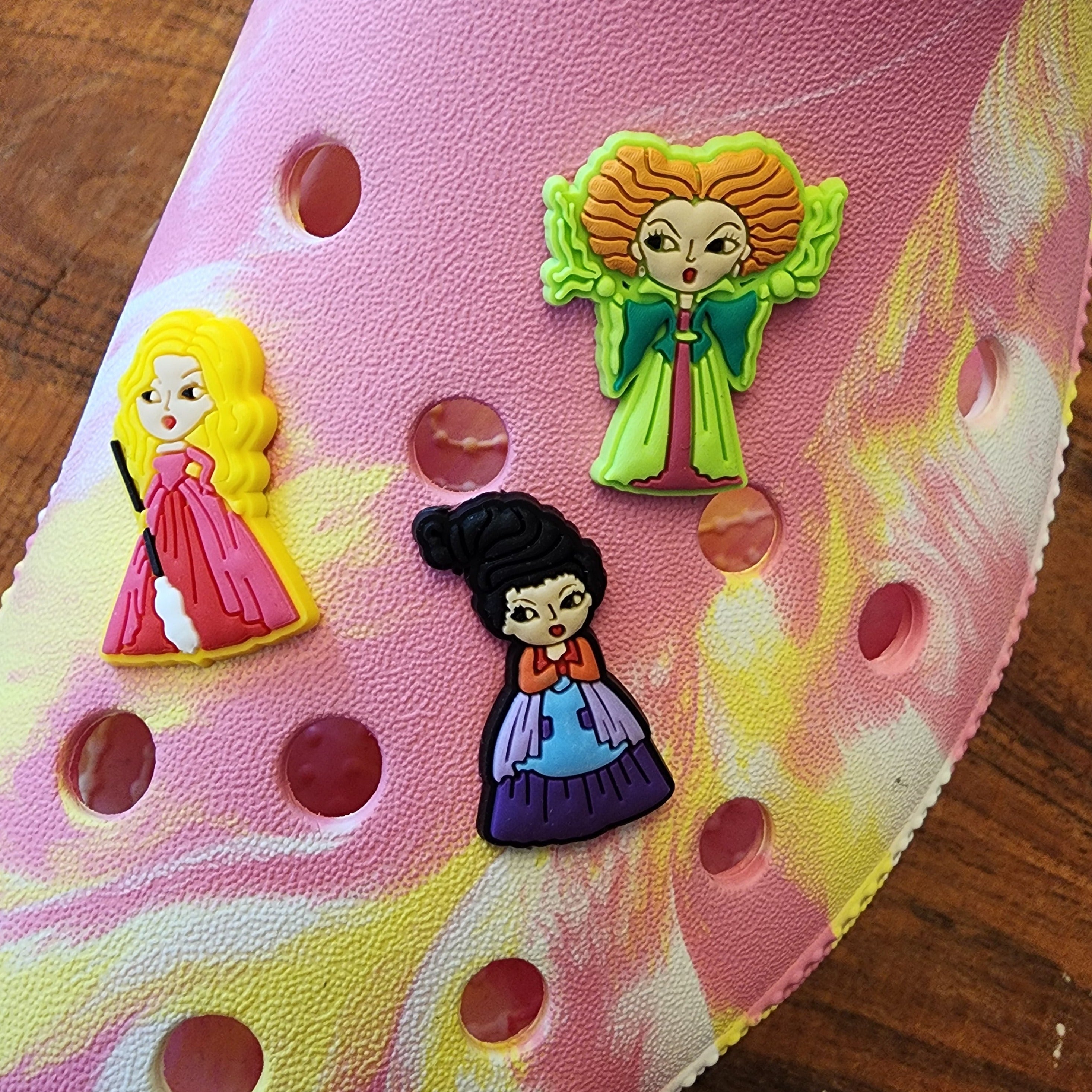 3pc Witchy Sisters Shoe Charms