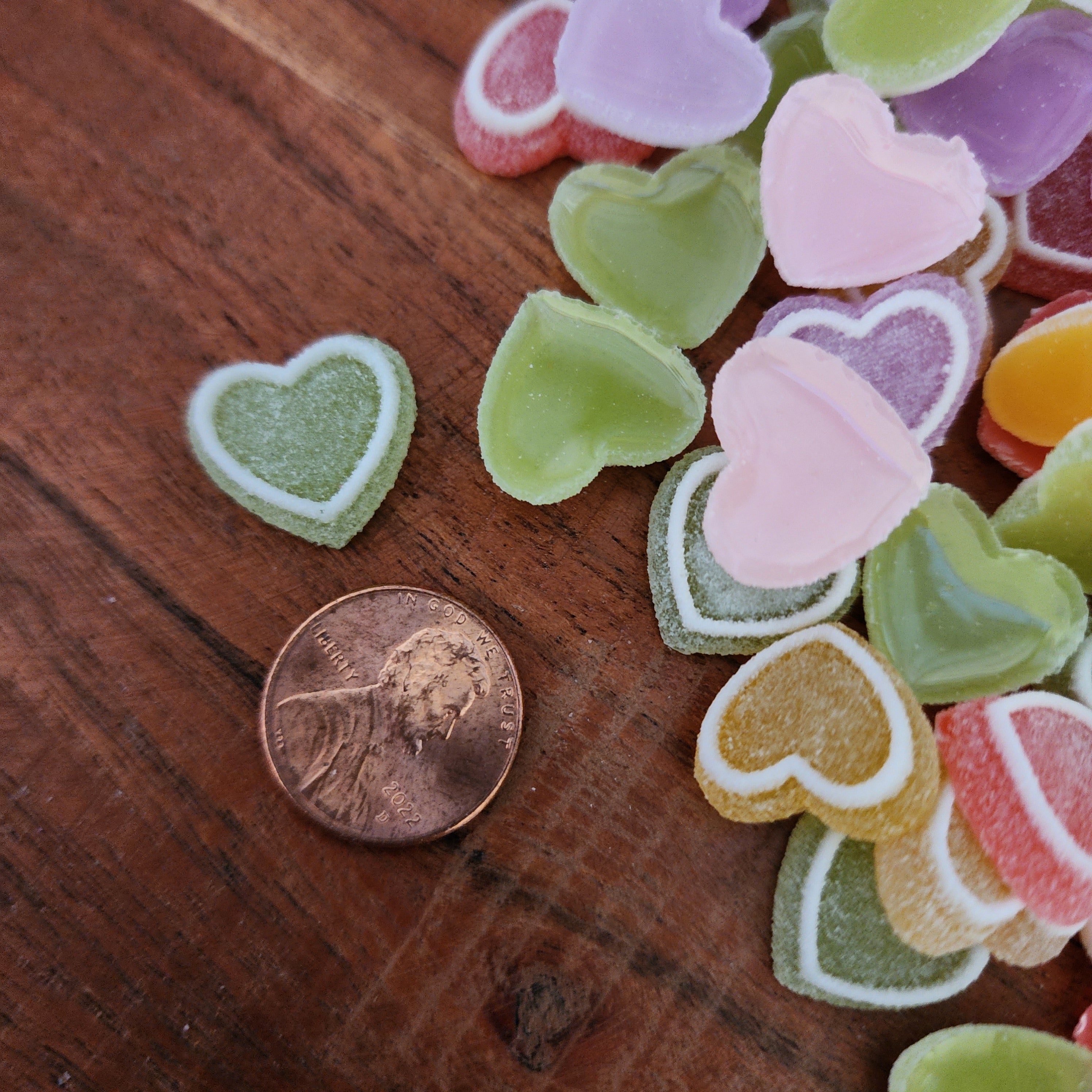 10pc Mix Resin Candy Heart Cabochon