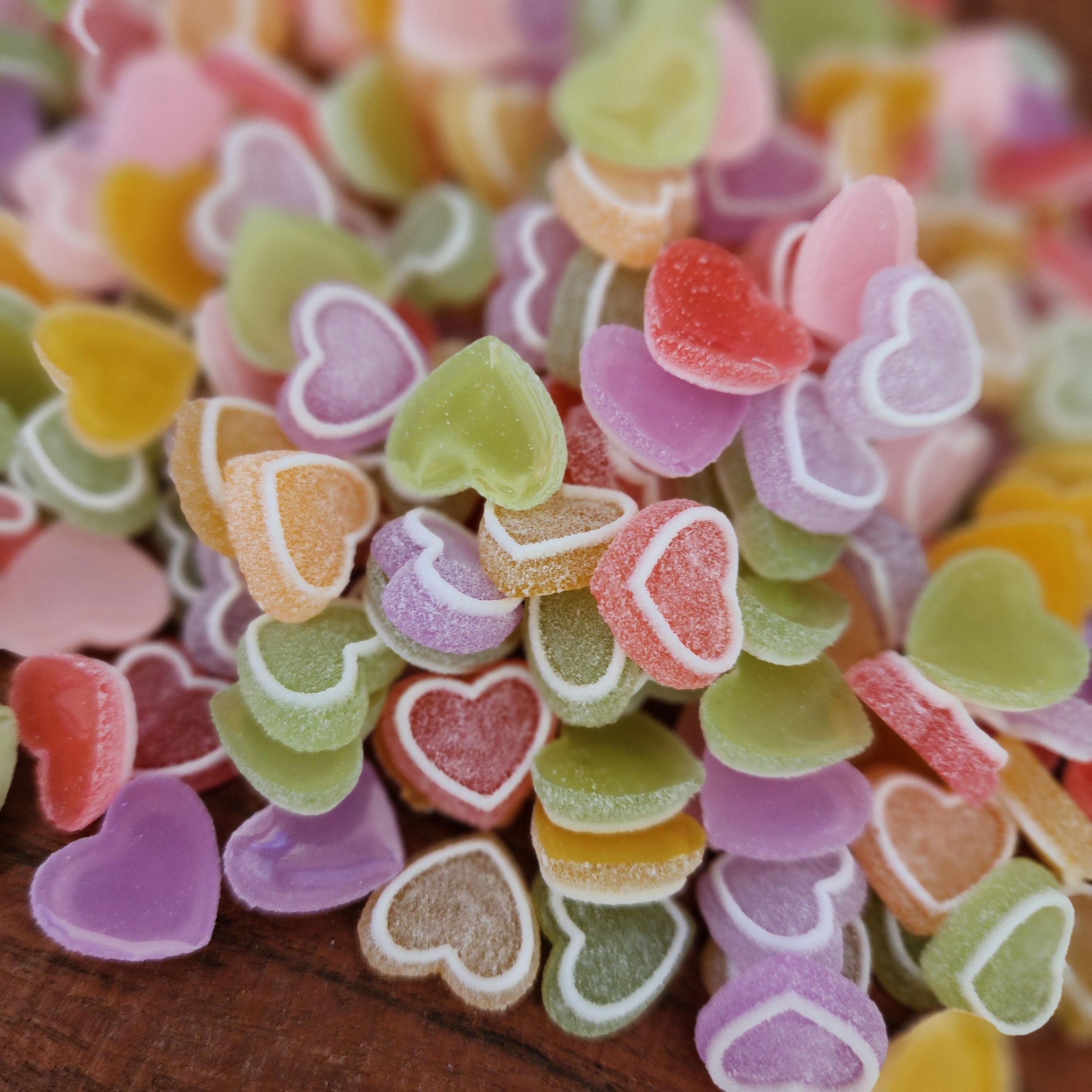 10pc Mix Resin Candy Heart Cabochon