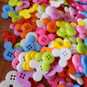 10pcs Assorted Plastic Mouse Buttons