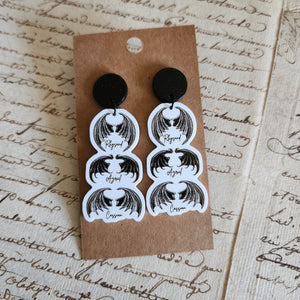 Bat Boys Drop Earrings