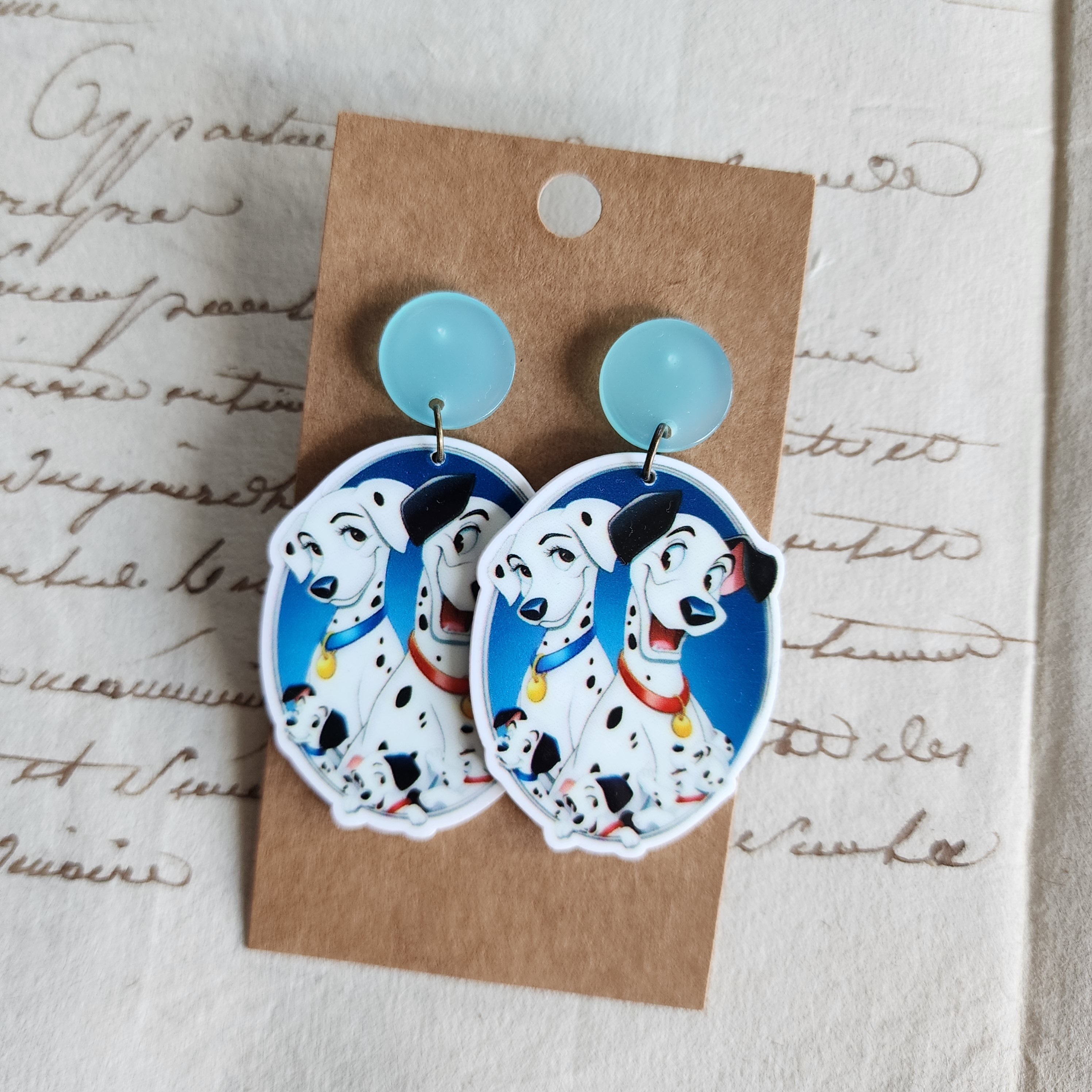 Dalmatian Drop Earrings