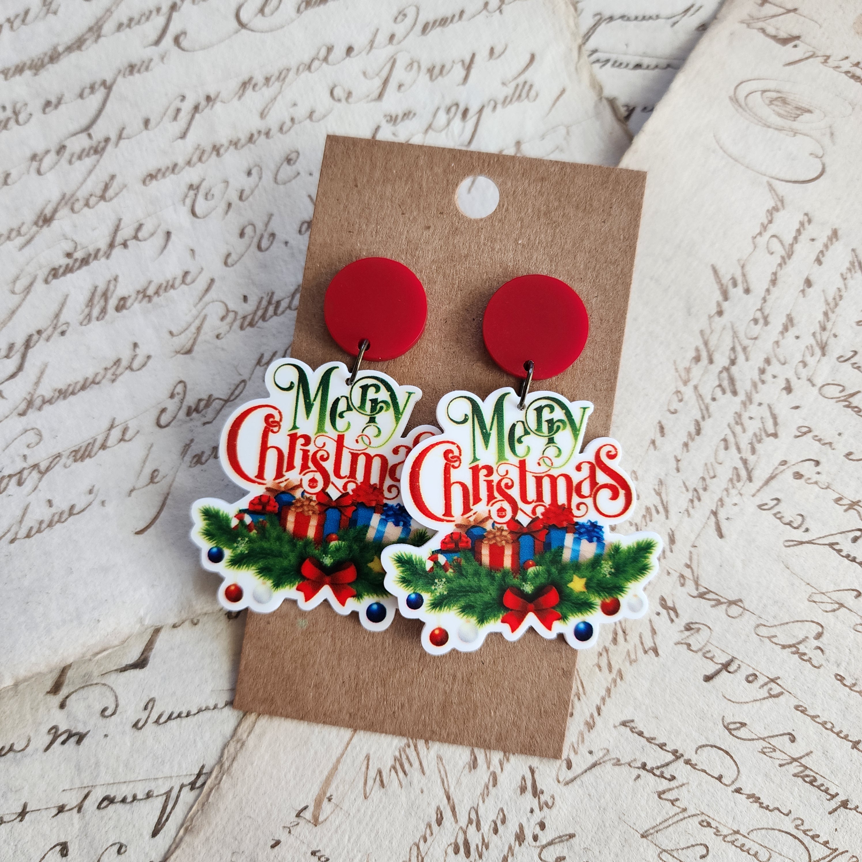 Merry Christmas Earrings