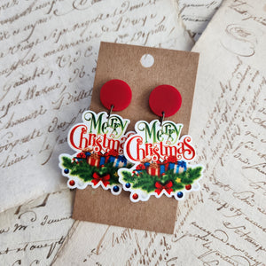 Merry Christmas Earrings