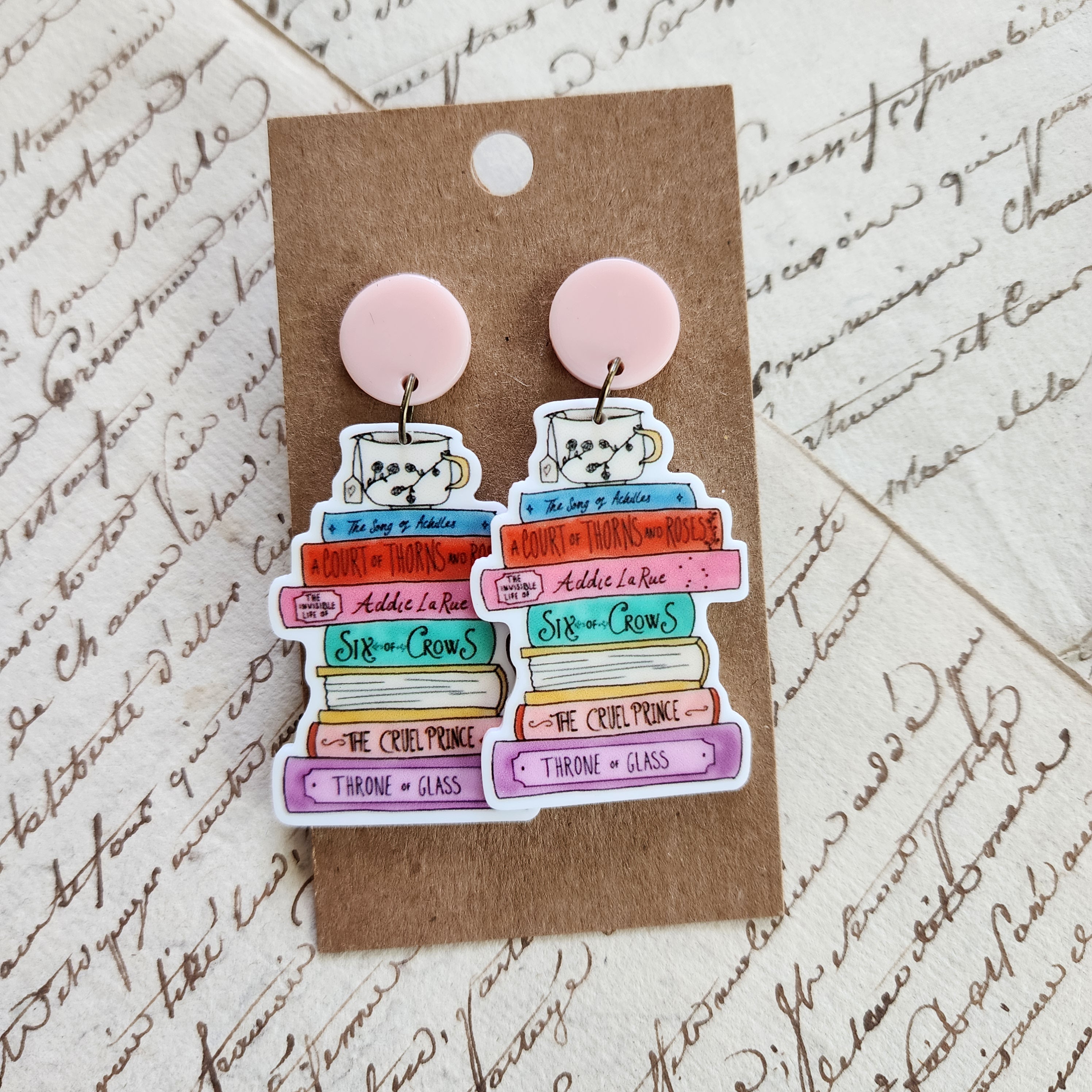 Favorite Reads Drop Earrings