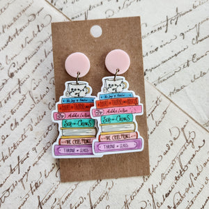 Favorite Reads Drop Earrings