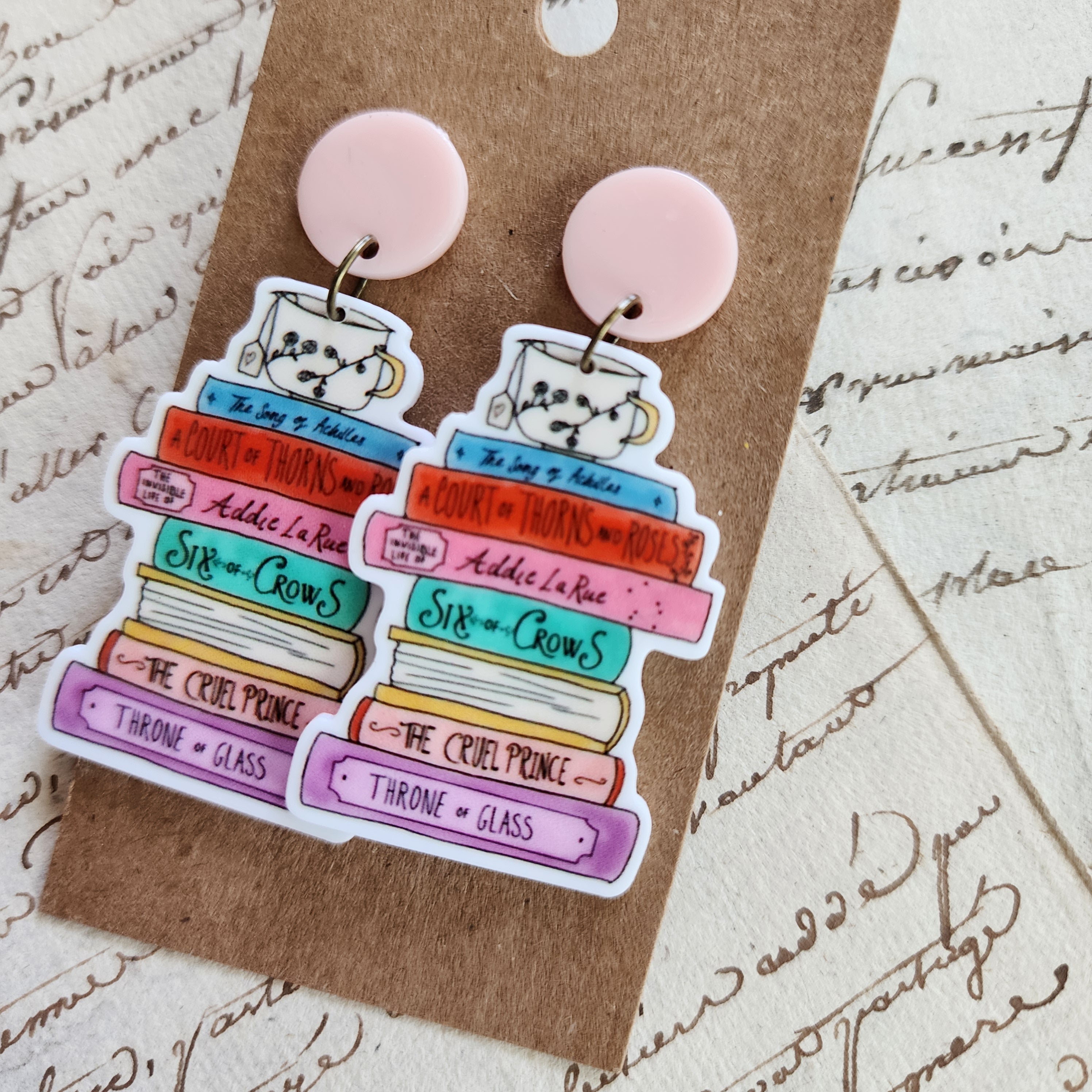 Favorite Reads Drop Earrings