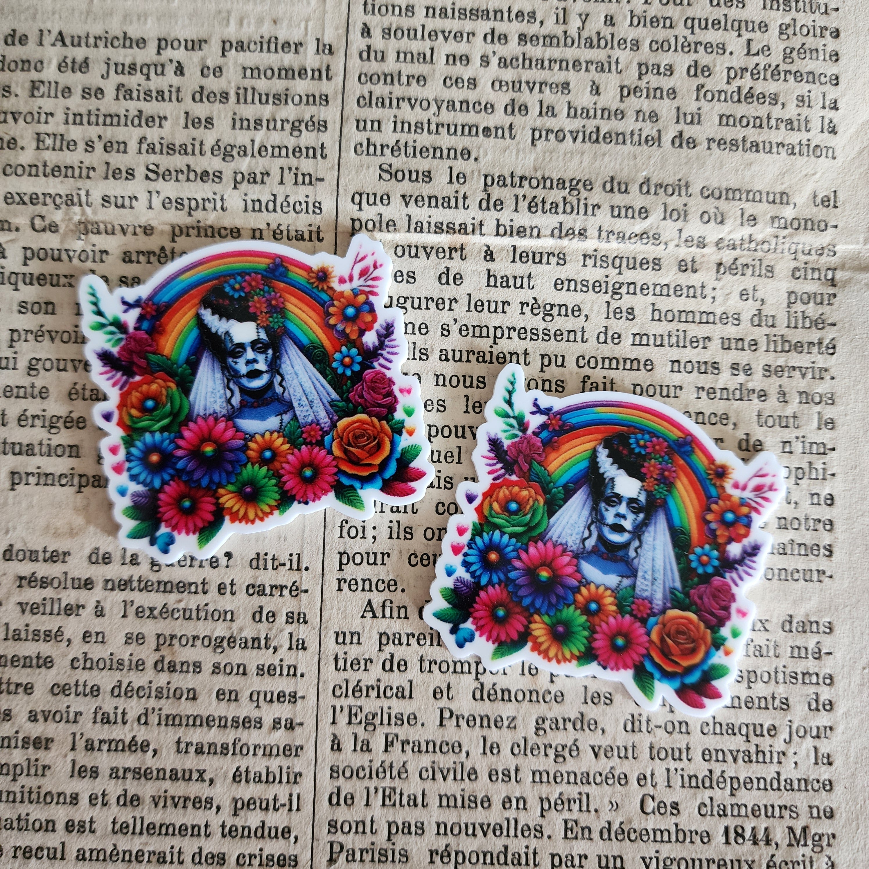 2pc Bride of Frankenstein Planar Resin