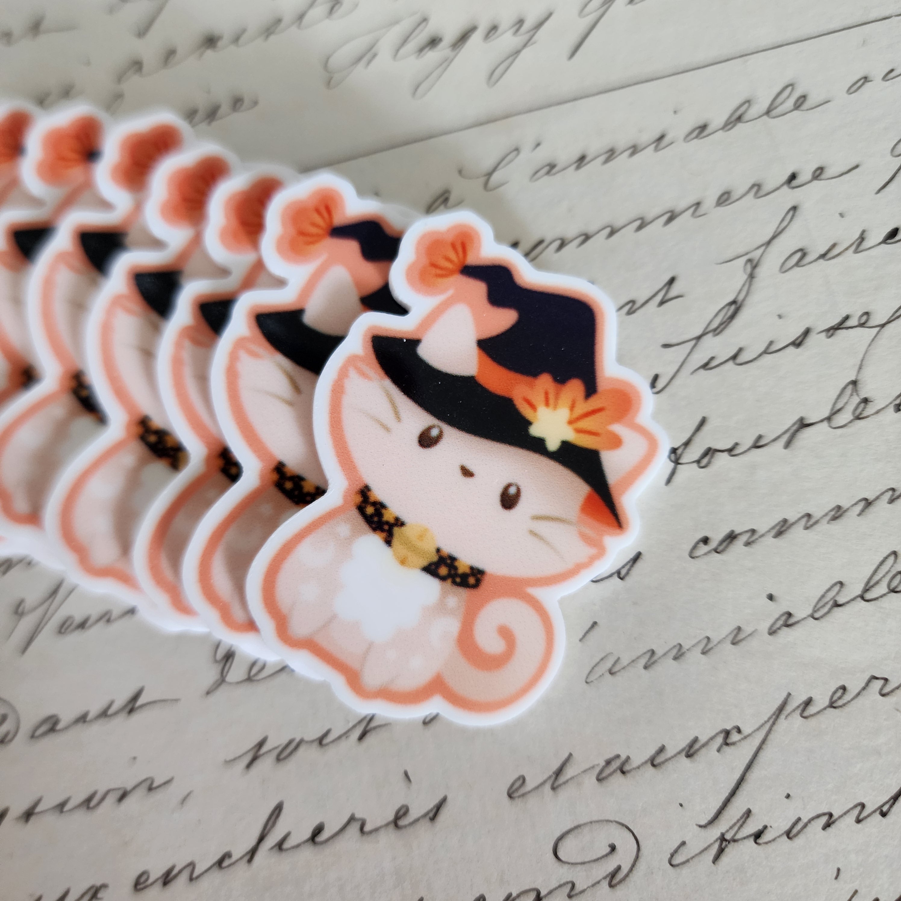 2pc Witch Kitty Planar Resin