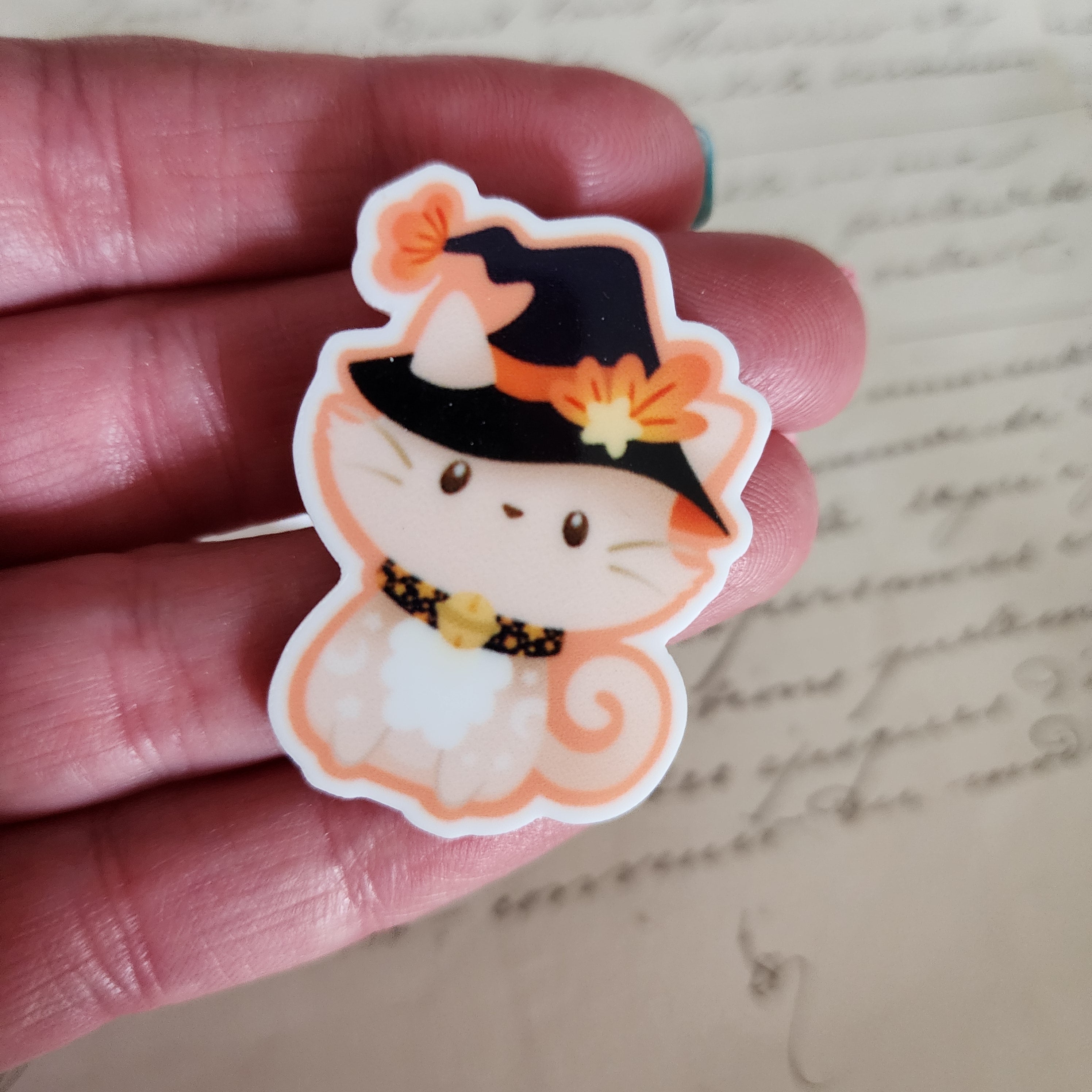 2pc Witch Kitty Planar Resin