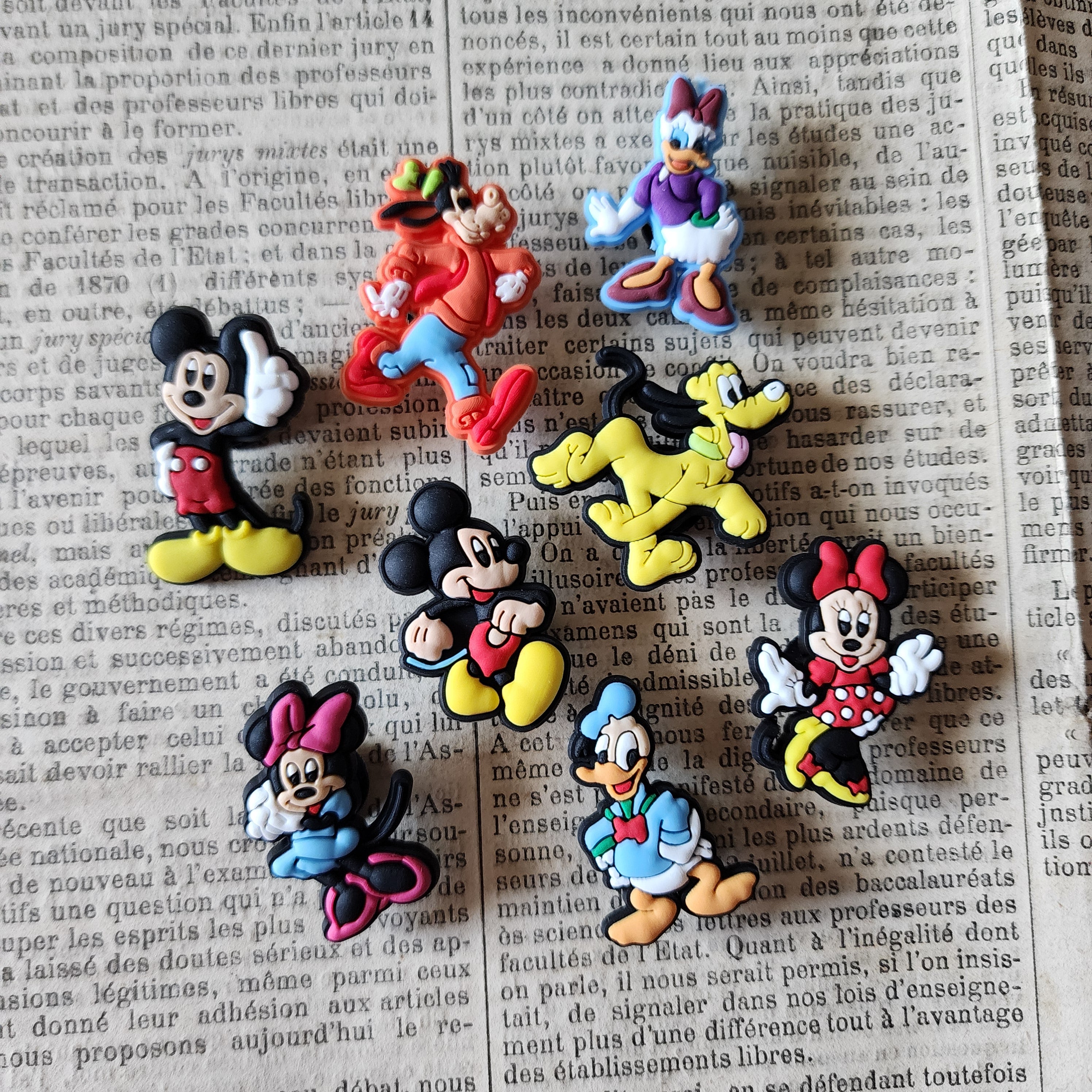 8PC Mouse and Friends Shoe Charms