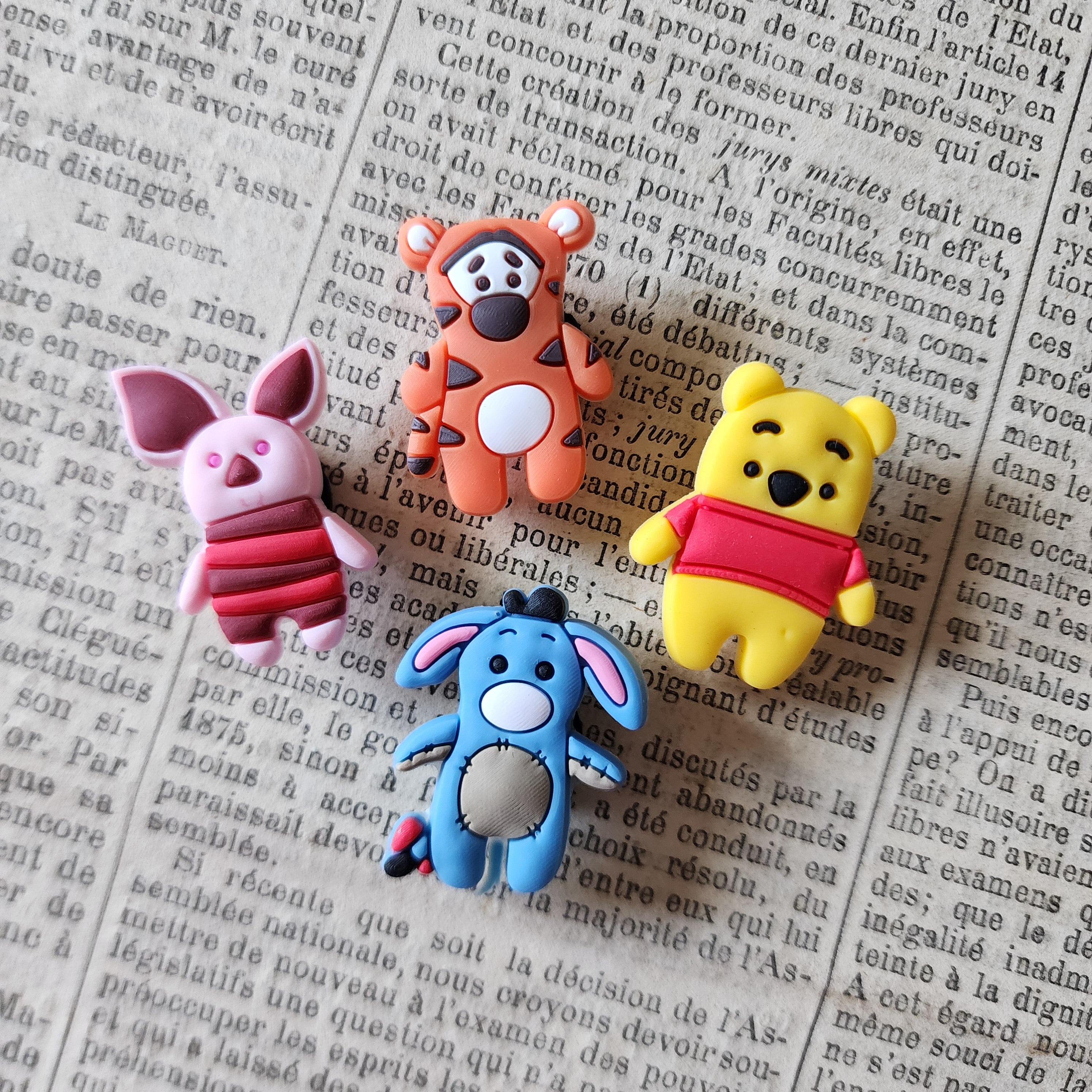 4pc Honey Bear and Friends Shoe Charms