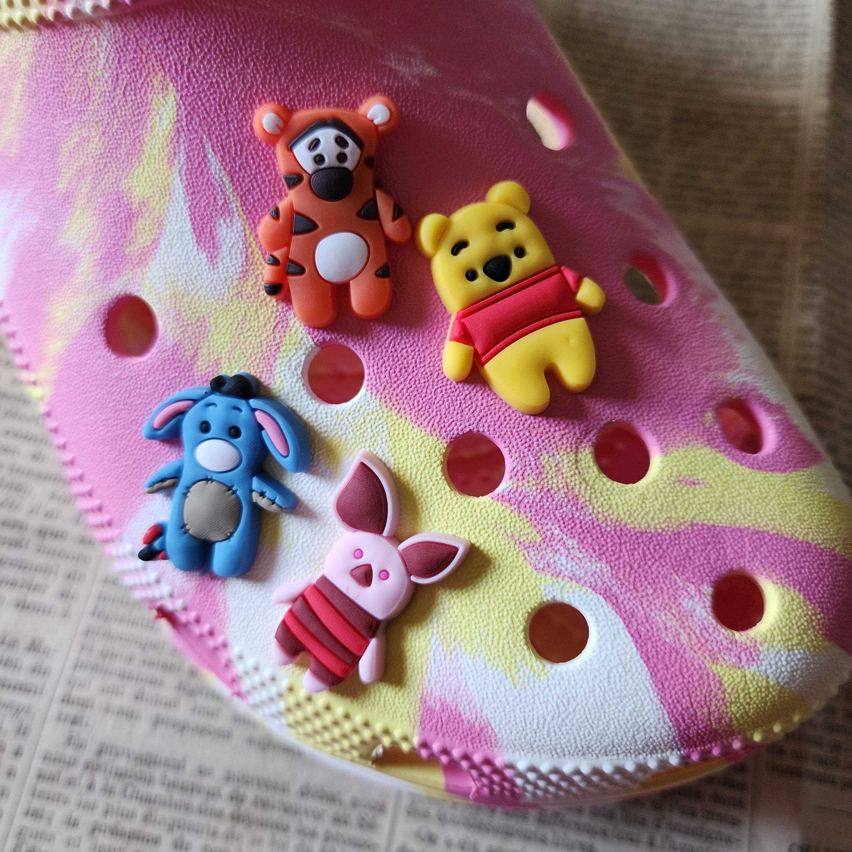 4pc Honey Bear and Friends Shoe Charms