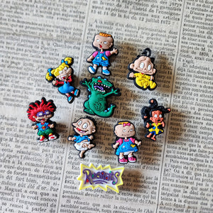 9pc Classic Cartoon Shoe Charms