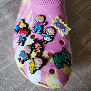9pc Classic Cartoon Shoe Charms