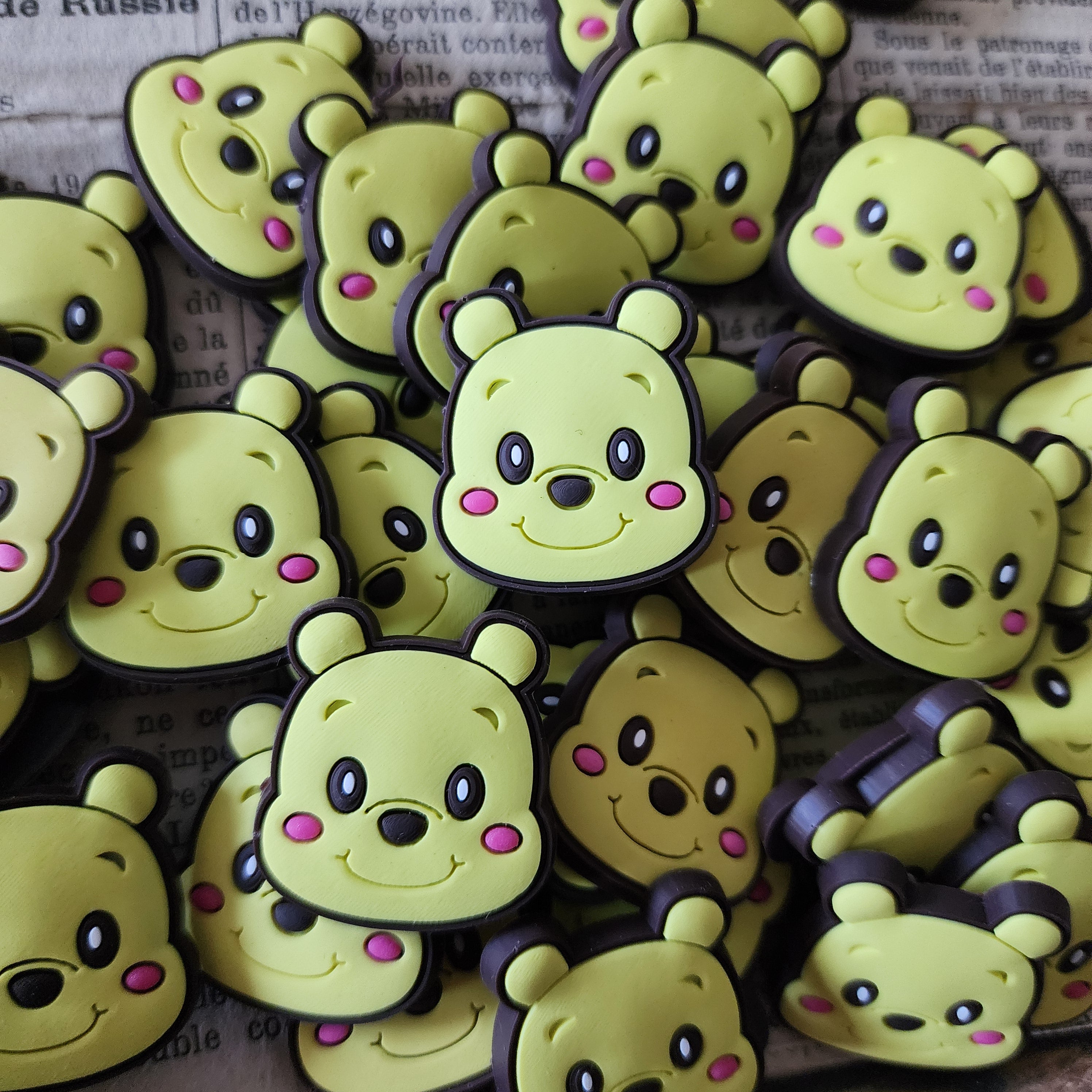 2pc Honey Bear Soft PVC Resin