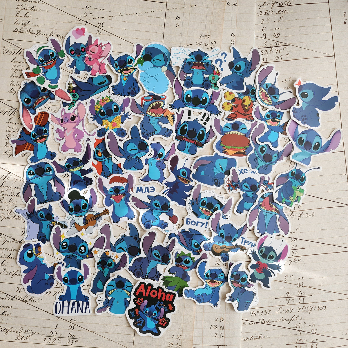 50pc Stitch Sticker Pack – kolorwondercrafts