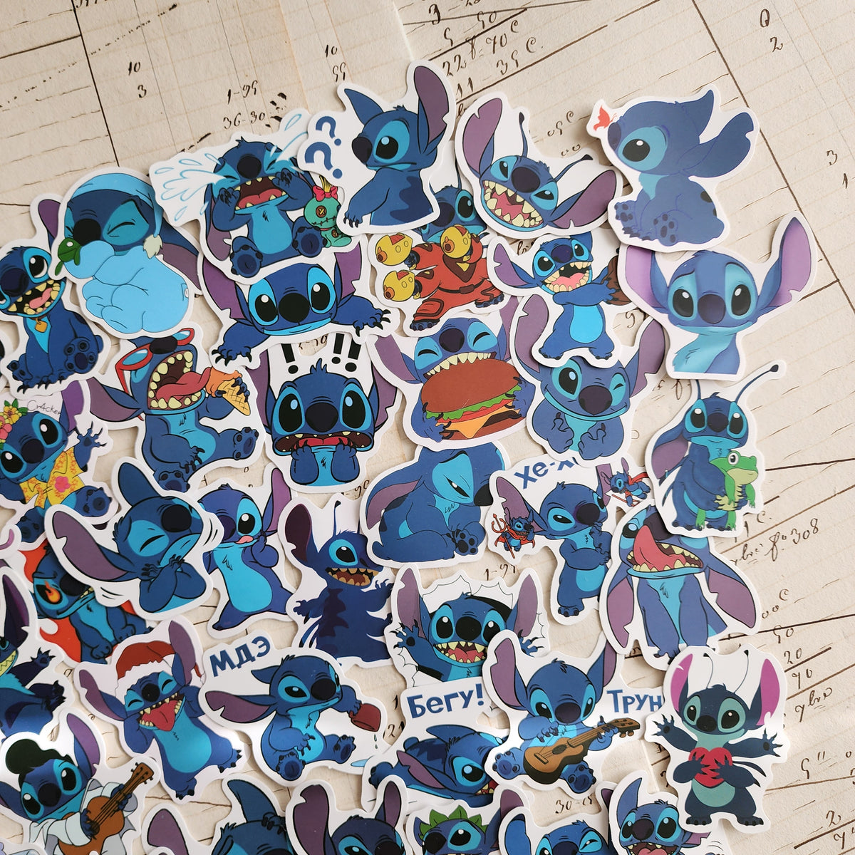 50pc Stitch Sticker Pack – kolorwondercrafts