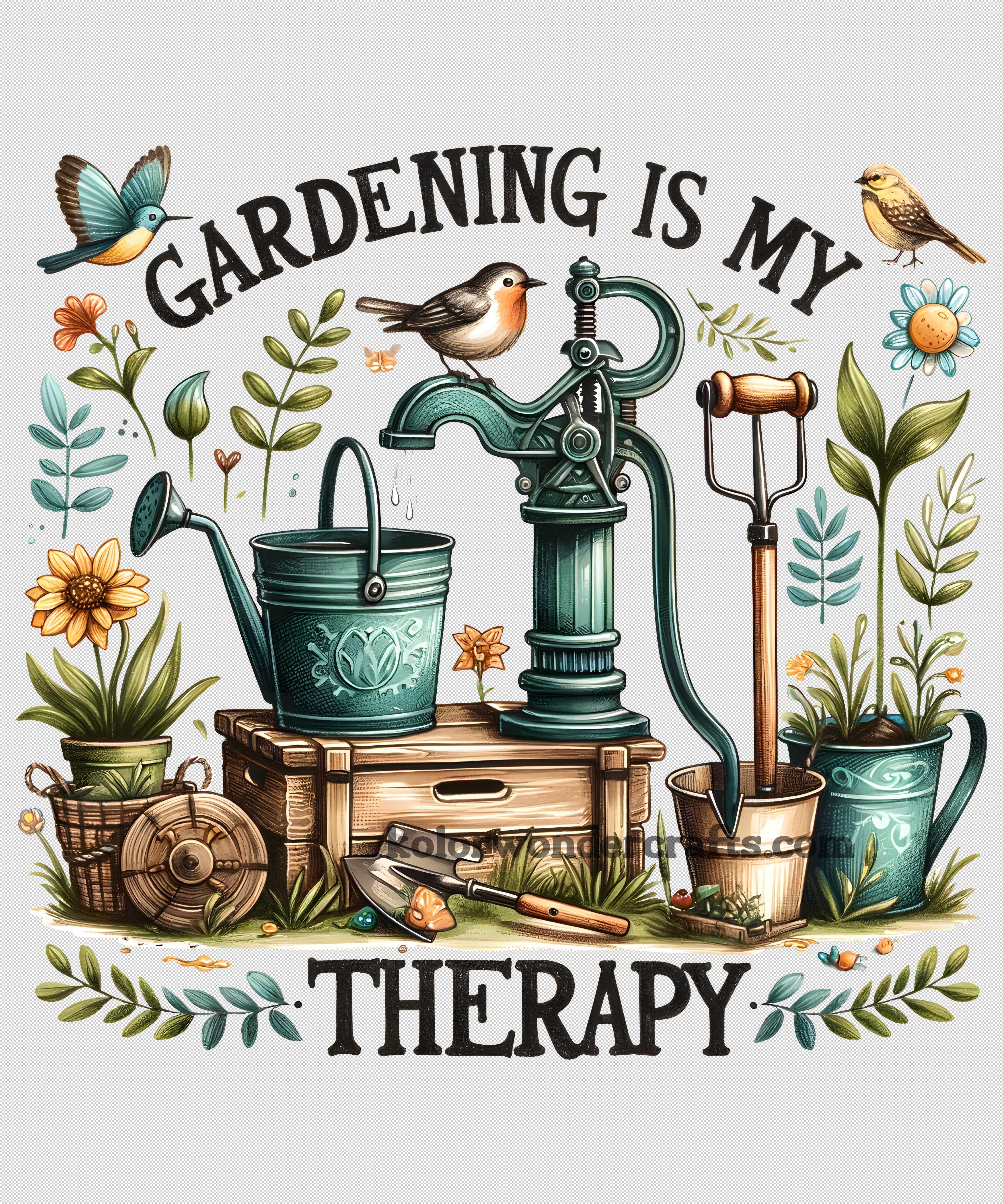 Garden Therapy Decal