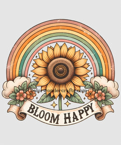 Bloom Happy Decal