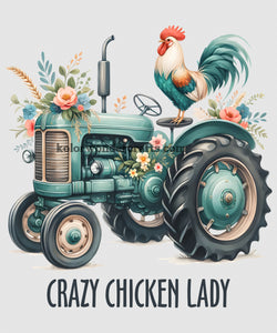 Crazy Chicken Lady Decal