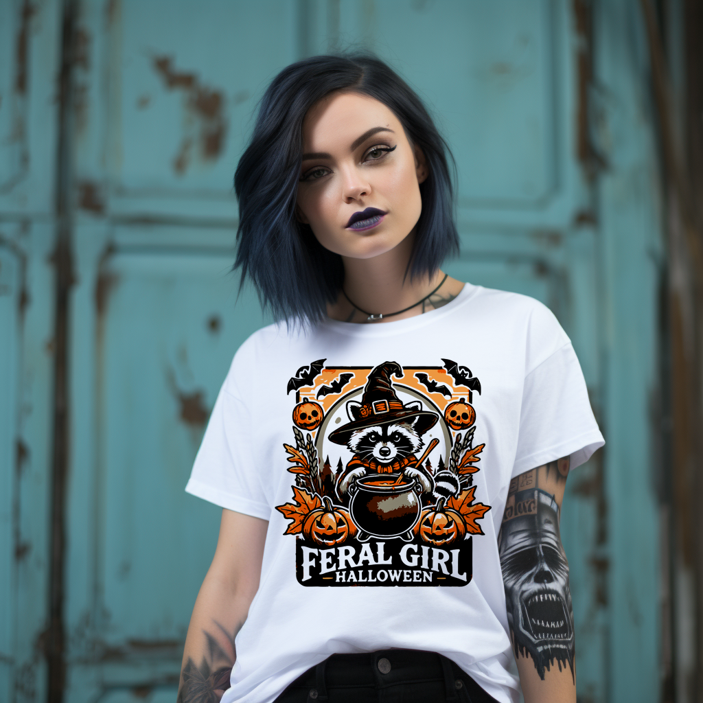 Feral Girl Halloween Shirt