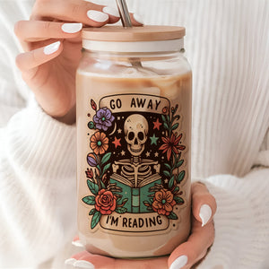 16oz Go Away Glass Tumbler